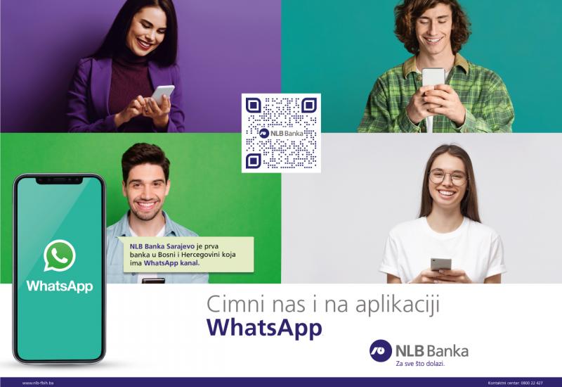 NLB Banka Sarajevo prva banka u Bosni i Hercegovini koja ima WhatsApp kanal